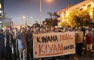 Gaziantepliler Gazze için yürüdü