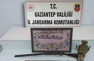 Gaziantep’te tarihi eser operasyonu: 1 gözaltı