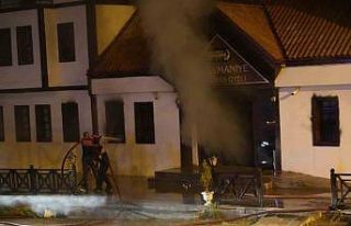 Gümüşhane’de otelde çıkan yangın paniğe neden...