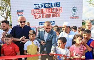 Haraççı Parkı’nın açılışında heyecan uyandıran...