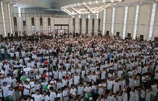 Hatay’da 1500 kuran kursu öğrencisi camide buluştu