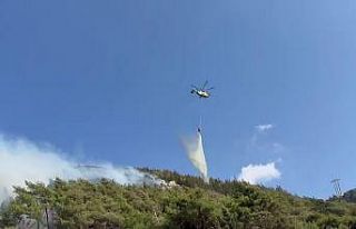 Hatay’da orman yangınına havadan ve karadan müdahale...