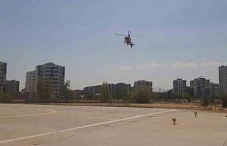 Havuza düşen yaşlı adam ambulans helikopterle...