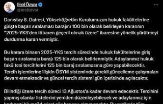 Hukuk fakültelerine girişte 100 bin barajı 125...