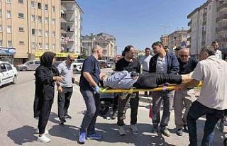 İnegöl’de motosiklet ile kamyonet çarpıştı