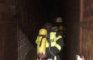 İş yeri bodrumunda çıkan yangın korkuttu