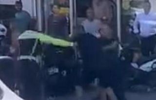 İzmir’de polise tekmeli yumruklu saldırı