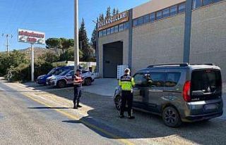 Jandarma Köşk-Ödemiş yolunda denetimleri sıklaştırdı