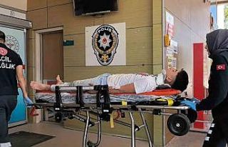 Kamyonet direğe çarptı 3 yaralı