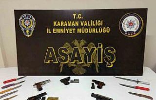 Karaman’da uyuşturucu, kaçak tütün ve ruhsatsız...
