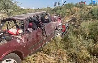 Karapınar’da otomobil yoldan çıktı: 7 yaralı