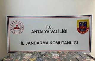 Kaş’ta 22 kilo kaçak nargile tütünü ele geçirildi