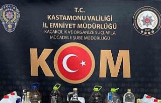 Kastamonu’da 58 litre sahte alkol ele geçirildi