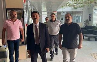 Kaymakam Ahmet Oğuz Aslan, SGK’da incelemeler yaptı