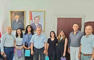 Kaymakam Öztürk, başarılı öğrencileri ağırladı