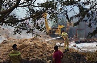 Keşan’da anız yangını akaryakıt istasyonuna...