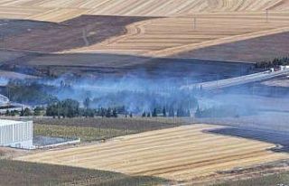 Kırklareli’nde alan yangını nedeniyle otoyollar...