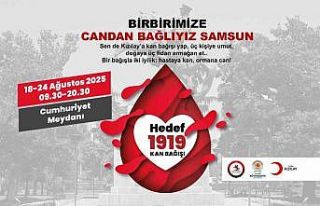 Kızılay’dan Samsun’da kan bağışı kampanyası:...