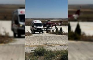 Kulu’da mide kanaması geçiren gurbetçiye hava...