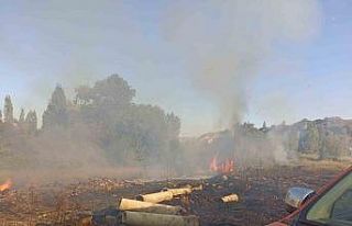 Malatya’da bahçe yangını