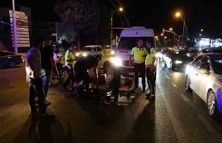 Malatya’da motokurye kazada yaralandı