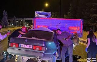 Malatya’da tır ile otomobil çarpıştı: 1 yaralı