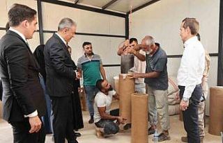 Mardin’de geleneksel arı kovanı üretim projesi...