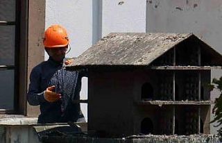 Menteşe’de güvercin yuvalarında temizlik yapıldı