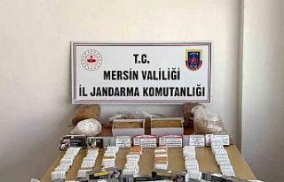 Mersin’de kaçak makaron operasyonu: 3 gözaltı