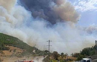 Mersin’deki orman yangınında evler tedbiren boşaltılıyor