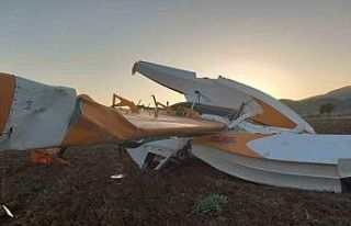 Muğla’da yangın söndürme uçağı tarlaya acil...