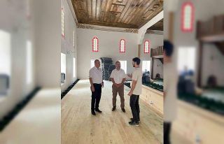 Muradiye Camii’nde restorasyon çalışmaları sürüyor