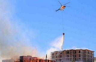 Orman Bölge Müdürlüğüne ait lojman küle döndü,...