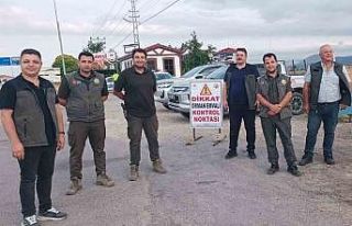 Orman ekiplerinden yollarda denetim