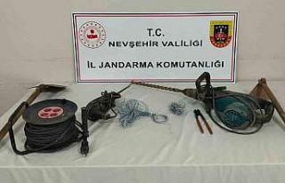 Patlayıcı madde ile kaçak kazıya suç üstü