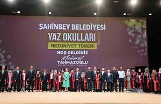 Şahinbey Belediyesi yaz okulu mezuniyet töreni düzenlendi