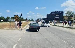 Samsun Alaçam’da 15 dakika arayla iki kaza kamerada