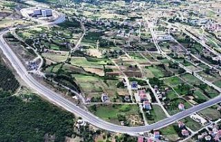 Samsun Şehir Hastanesi yolunda köprü ve kavşak...