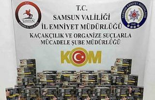 Samsun’da 41 bin 400 adet makaron ele geçirildi