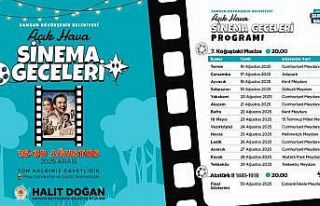 Samsun’da Açık Hava Sinema Geceleri başlıyor