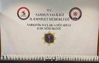 Samsun’da şüpheli araçta 16 bin 555 adet sentetik...