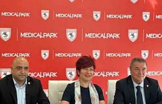 Samsunspor Kadın Voleybol Takımının sponsoru Medical...