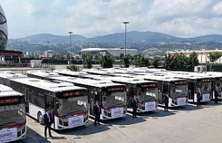 Samsun’un ulaşım filosuna 10 körüklü otobüs...