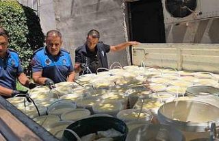 Şanlıurfa’da zabıtadan süt ürünleri imalathanesine...