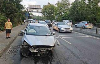 Sarıyer’de aşırı hız kaza getirdi: 1 yaralı