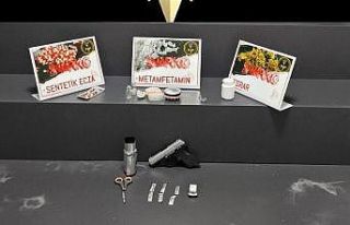 Satışa hazır uyuşturucularla yakalandı