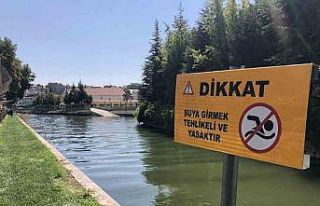 Serinlemek için Porsuk Çayı’na girdi, zabıta...