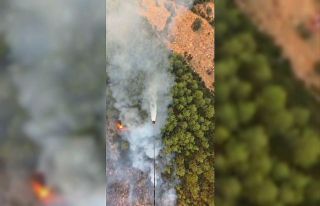 Seydikemer’deki yangına 13 hava aracı ile müdahale...