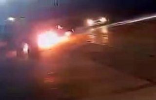 Seyir halindeki otomobil alevlere teslim oldu: O anlar...