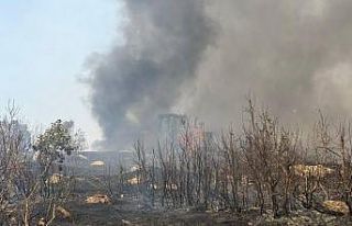 Şırnak’taki örtü yangını 7 saatte söndürüldü